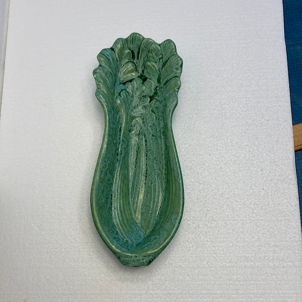 Vintage 1971 Ceramic Celery Dish